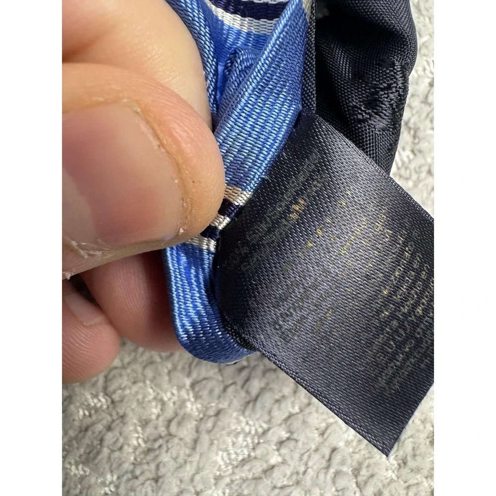 Brooks Brothers Tie Mens One Size‎ Blue Silk Striped Classic Width Necktie